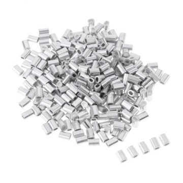4x100 sztuk/partia aluminiowe owalne rękawy b