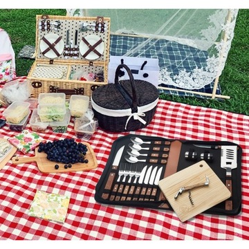 Набор для пикника-гриль, столовые приборы на 4 персоны LAGUIOLE, столовые приборы в подарок