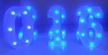 НОМЕР ЛАМПЫ СВЕТОДИОД ОСВЕЩЕНИЯ ЦИФРА 1 СИНИЙ