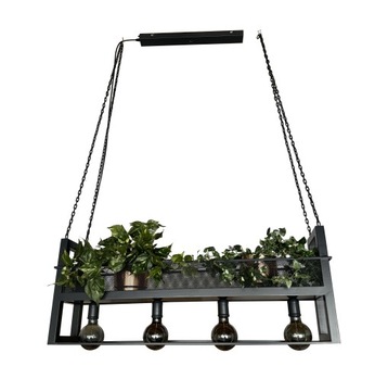 Lampa/Kwietnik z Siatką Grafit