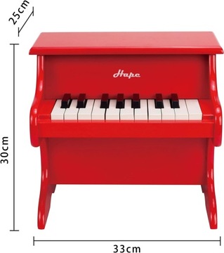 Hape Pianino zabawkowe, z 18 przyciskami, instrument muzyczny dla dzieci