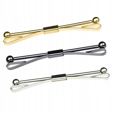 3Pack Tie Collar Pin Koszula Klip Bar Broszka