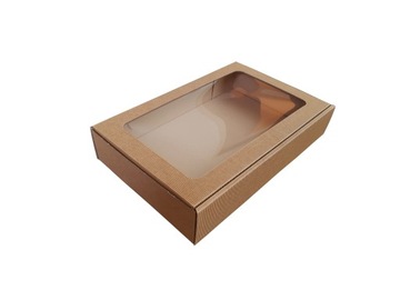 Karton fasonowy 380x240x70 z okienkiem PREMIUM czterowarstwowy karbowany