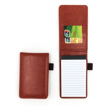 A7 PU Leather Mini Notebook Multifunction Pocket
