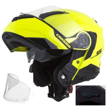 WBUDOWANA POMPKA KASK MOTOCYKLOWY CASSIDA +PINLOCK