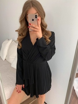 ЧЕРНЫЙ ПЛАТЬЕ-КОСТЮМ ZARA 34/XS