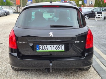 Peugeot 308 I SW Facelifting 2.0 HDI FAP 150KM 2013 Peugeot 308 Piekny czarny 2.0 HDI 220 tys km z Niemiec zarejestrowany gwar, zdjęcie 6