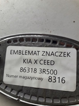 KIA X CEED ZNAK ZNAKY