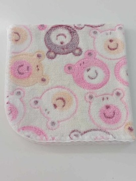 Кукол одеяло для кукол, двойное пушистое одеяло. Красочные медведи