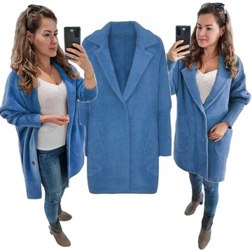 Płaszcz ALPAKI kurtka WEŁNA MODNE KOLORY oversize