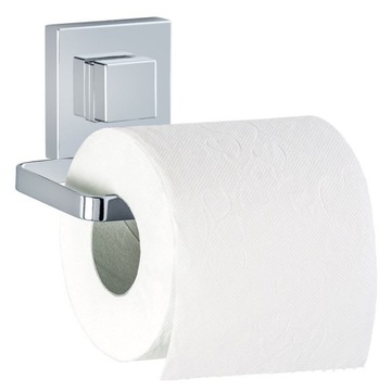 Uchwyt na papier toaletowy QUADRO, Vacuum-Loc - stal nierdzewna, WENKO