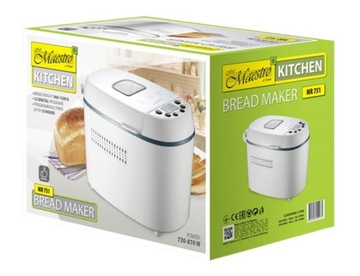 MAESTRO MR-751 Хлебопечка Машина для приготовления булочек 12 ПРОГРАММ