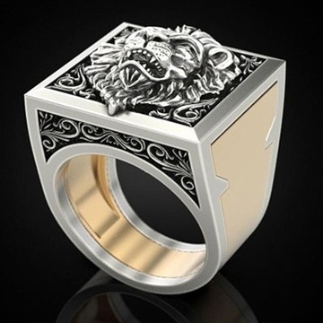 Combination Rings Vintage Lion Gift Jewelry