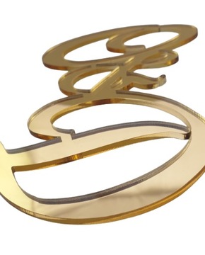 Инициалы для топпера на торт жениха и невесты, цвета i1