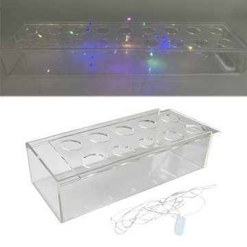 Акриловая ваза для цветов Контейнер для цветов Длинная прямоугольная ваза 25 см x 10 см x 6,5 см