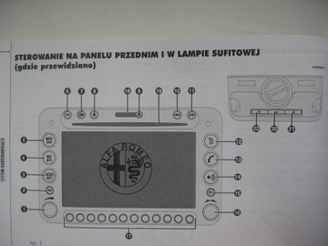 Alfa Romeo 159 2005-2008 руководство пользователя PL+радионавигация+сокращенное