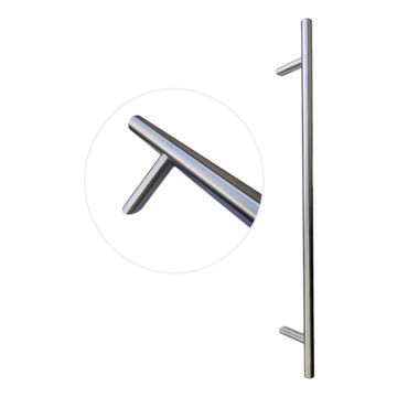 ANTABA OKRĄGŁA POCHWYT DO DRZWI FURTKI INOX 120CM