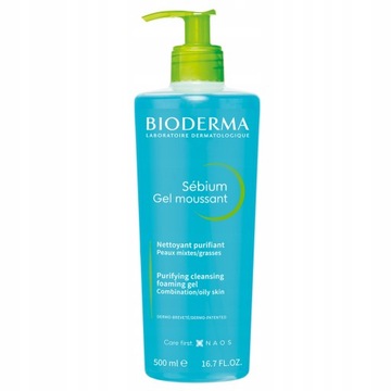 Bioderma Sebium żel do twarzy skóra trądzikowa, tłusta 500 ml