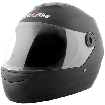 KASK ZAMKNIĘTY integralny PEŁNY MOTOR SKUTER XL czarny mat