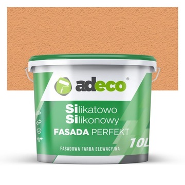 Farba elewacja Silikatowa Silikonowa kolor LFC0252 ORANGE 10L