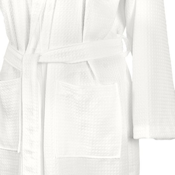 Szlafrok biały waflowy kimono wafel XL unisex