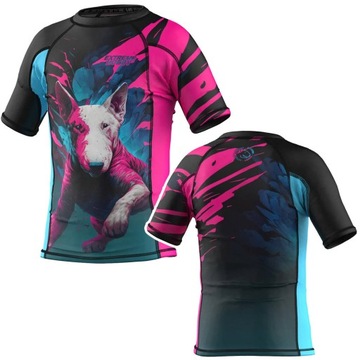 Koszulka Rashguard dziecięcy Extreme Hobby Vivid Bulterier r. 128 cm