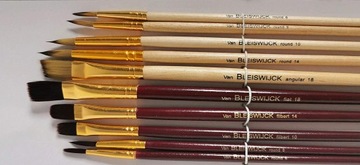 НАБОР ИЗ 10 КИСТЕЙ ДЛЯ АКРИЛОВЫХ АКВАРЕЛЬНЫХ КРАСОК