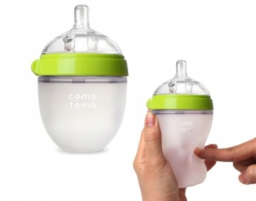 COMOTOMO СИЛИКОНОВАЯ БУТЫЛКА АНТИКОЛИКИ 150 МЛ