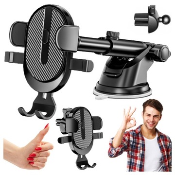 UCHWYT DO SAMOCHODU NA TELEFON NA SZYBĘ DO KRATKI KOKPIT