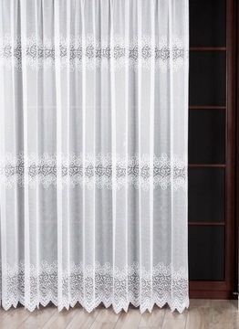 Штора Виолетта жаккардовая 400х180см прямая (готовая) с окантовкой