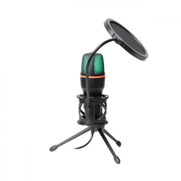 Mikrofon Do Komputera PC POJEMNOŚCIOWY USB LED RGB