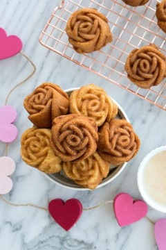 Силиконовая форма для чашек для маффинов в виде розы, воска, розы 339