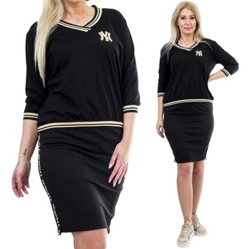 Z348 DRES GARSONKA V-NECK CZARNA r. 36