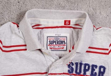 SUPERDRY JAPAN SPIRIT _ KOSZULKA POLO _ S _ MEN _ 82% BAWEŁNA