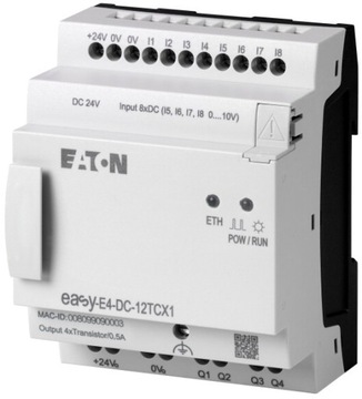 Sterownik EASY-E4-DC-12TCX1 8 we. 4 wy. 24V DC