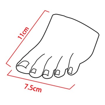 Место для фейкового шоу с моделью ног для практики ногтей