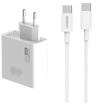 SZYBKA ŁADOWARKA DO TELEFONU LAPTOPA TABLETU 65W GAN+ KABEL TYP-C PD MOCNA