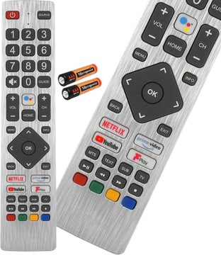 PILOT DO ANDROID TV SHARP TECHNIKA GOOGLE TV NETFLIX YOUTUBE BATERIE GRATIS