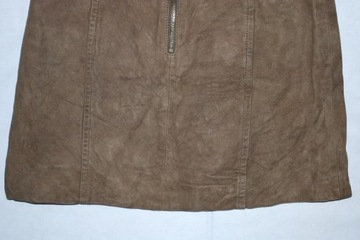 mini skóra zamszowa spódnica H&M r.34 (s30)