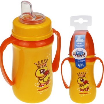 KUBEK BIDON TRENINGOWY 240 ml NIEKAPEK BUTELKA DLA DZIECI 6M+ CANPOL BABIES