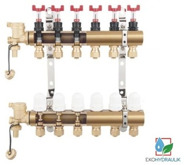 Напольный распределитель ферро, 11 контуров, в сборе
