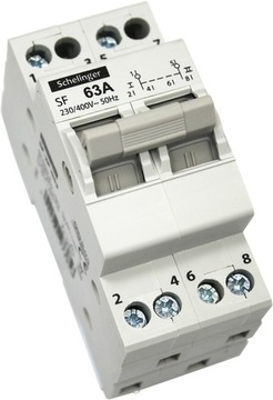 PRZEŁĄCZNIK I-0-II SIEĆ AGREGAT 63A 2p SCHELINGER