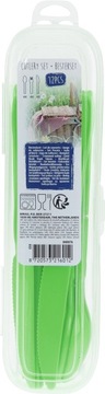 SZTUĆCE PLASTIKOWE ZESTAW 12 SZTUK PIKNIK GRILL