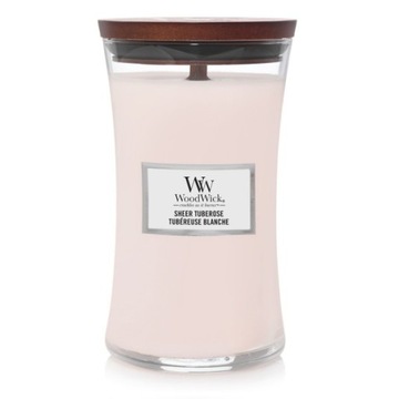 Woodwick Duża Świeca Sheer Tuberoze Nowość 609 g