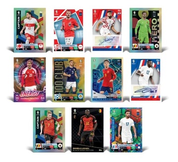 КОРОБКА КАРТ TOPPS MATCH ATTAX ЕВРО-2024, 28 КАРТ +3 КАРТЫ LIMITED