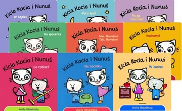 Pakiet 9 książek Kicia Kocia i Nunuś 1-3 lat