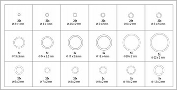 УПЛОТНИТЕЛЬНЫЕ КОЛЬЦА РЕЗИНОВЫЕ УПЛОТНЕНИЯ РЕЗИНЫ НАБОР УПЛОТНИТЕЛЬНЫХ КОЛЬЦЕВ МАСЛЯНОЗАЩИТНЫЕ УПЛОТНИТЕЛЬНЫЕ КОЛЬЦА 225 ШТ.
