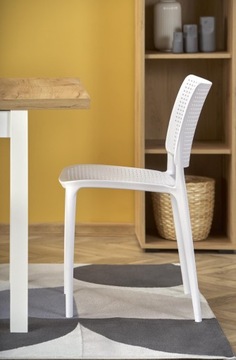 Stół kwadratowy ROZKŁADANY 90x90 TIAGO KWADRAT DĄB CRAFT BIAŁY Halmar