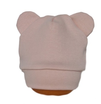 ХЛОПКОВЫЕ ШАПКИ ДЛЯ НОВОРОЖДЕННЫХ, цвета TEDDY