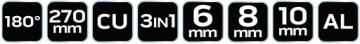 NEO Трубогиб 3 в 1 - 6, 8, 10 мм 02-439